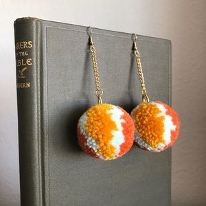 HANDMADE Pom Pom Earrings